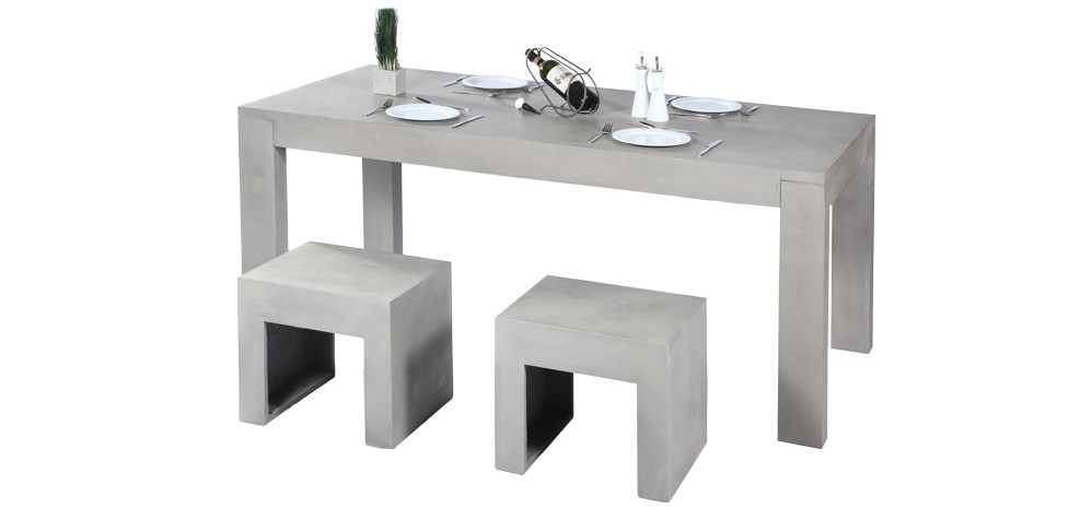 table design béton